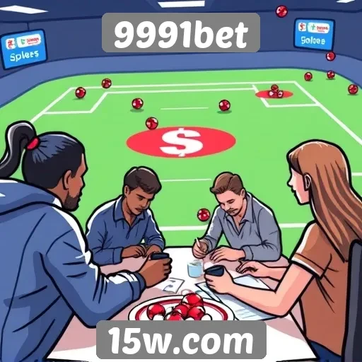 Interatividade entre usuários no site 9991bet