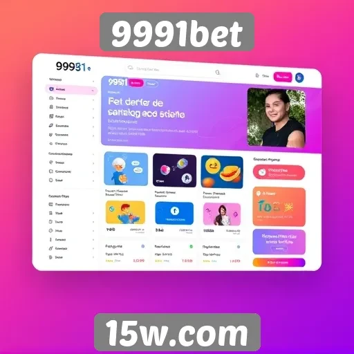 Análise da interface do usuário do site 9991bet